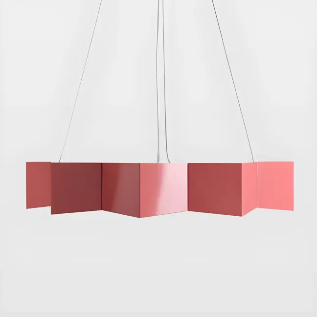 Lampa wisząca Geo - kolor różowy - LGH0535