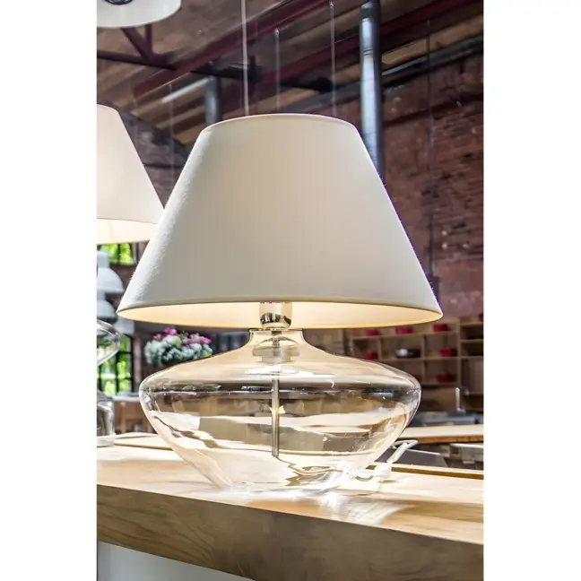 Szklana Lampa Stołowa Madrid 3 – Styl Loft / Modern
