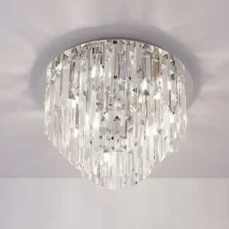 Kryształowy plafon Monaco - glamour do łazienki i kuchni