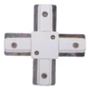Łącznik krzyżowy Profile X-connector - biały, system szynowy
