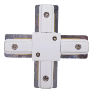 Łącznik krzyżowy Profile X-connector - biały, system szynowy