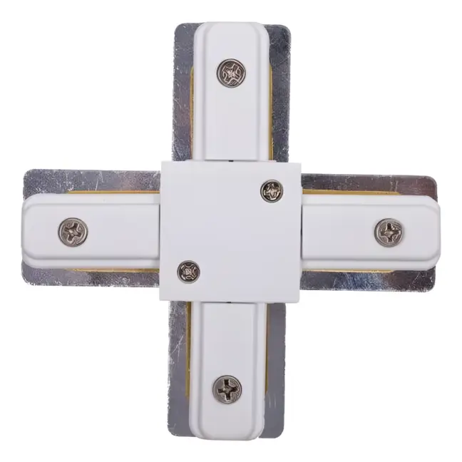 Łącznik krzyżowy Profile X-connector - biały, system szynowy