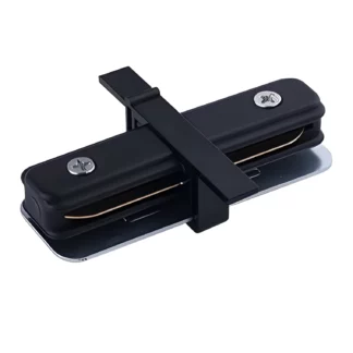 Łącznik prosty - wpuszczany system szynowy, czarny