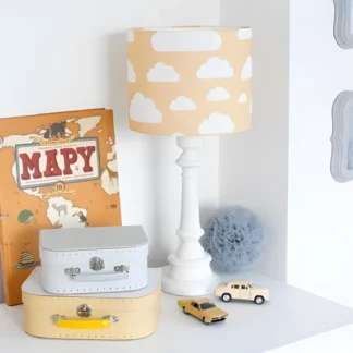 Lampa stołowa Chmurki - kolor żółty - CHMURKI MUSTARD TB