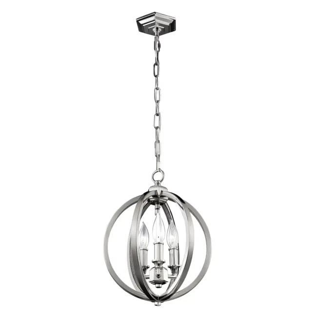 Lampa wisząca Corinne - kolor srebrny - FE/CORINNE/3P/S