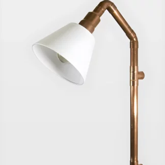 Lampa ścienna Wand - miedziana, z abażurem