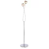 Lampa podłogowa Aerith  - kolor srebrny, transparentny, Szary - 76123