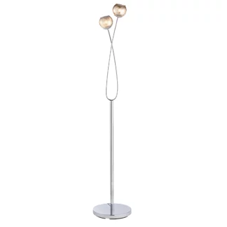 Lampa podłogowa Aerith - kolor srebrny, transparentny, Szary - 76123