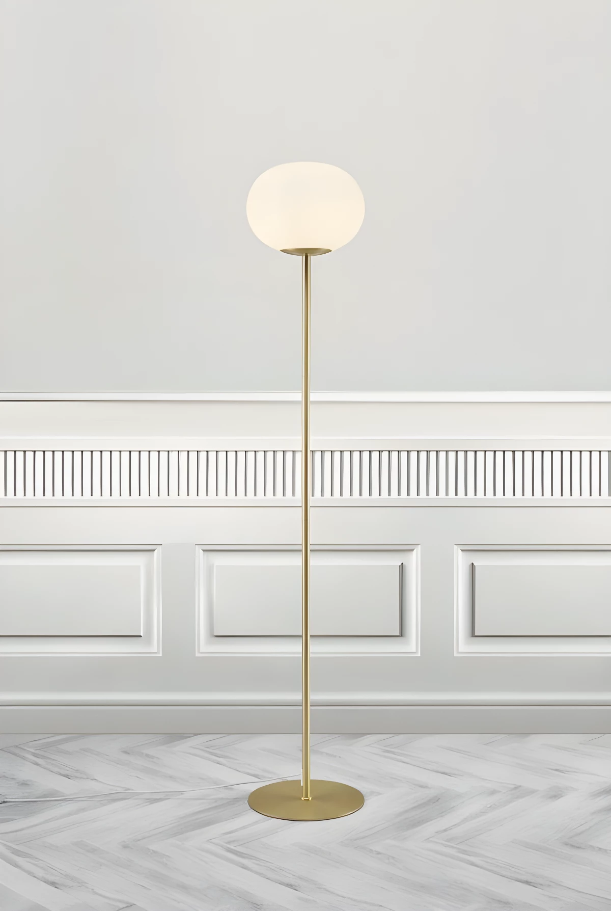 Lampa podłogowa Alton do pięknego salonu przy sofie