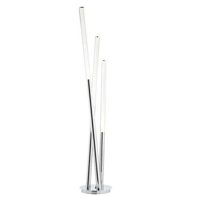 Lampa podłogowa Glacier - kolor srebrny, transparentny - 76731