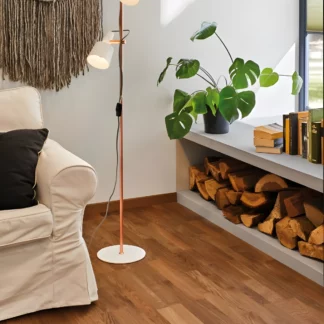 Lampa podłogowa Haldar do salonu