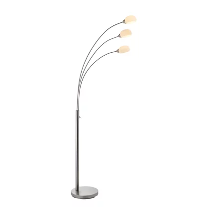 Lampa podłogowa Jaspa  - kolor srebrny - 76567