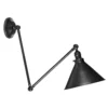 Loftowa lampa wisząca lub ścienna Arles - czarna metalowa