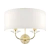 Lampa ścienna Nixon - Endon Lighting - złota, biała