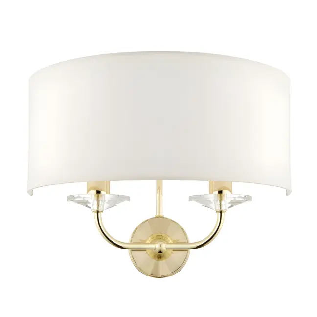 Lampa ścienna Nixon - Endon Lighting - złota, biała
