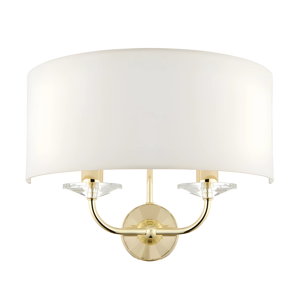 Lampa ścienna Nixon - Endon Lighting - złota, biała