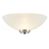 Lampa ścienna Welles - Endon Lighting - biała, srebrna