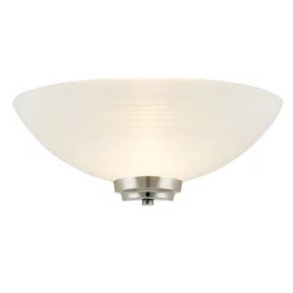 Lampa ścienna Welles - Endon Lighting - biała, srebrna