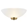 Lampa ścienna Welles - Endon Lighting - biała, złota