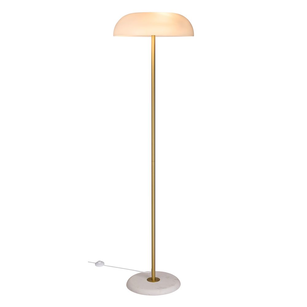 Lampa stojąca Glossy ze szklanym kloszem