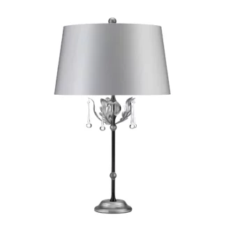 Lampa stołowa Amarilli - kolor srebrny, Czarny - AML/TL BLK/SIL