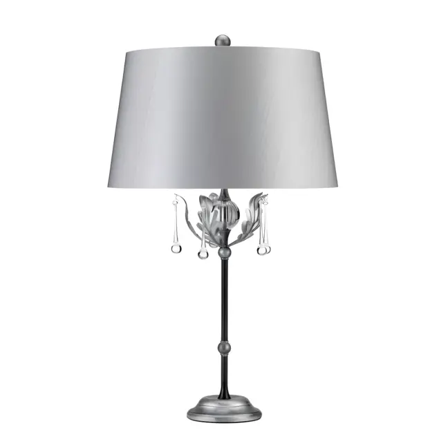 Lampa stołowa Amarilli - kolor srebrny, Czarny - AML/TL BLK/SIL
