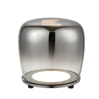 Lampa stojąca do sypialni ze szkła Berloz - LED