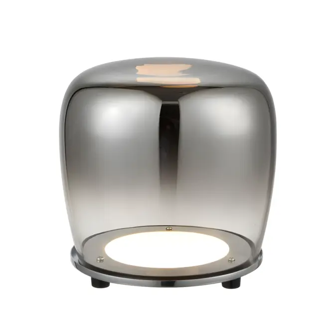 Lampa stojąca do sypialni ze szkła Berloz - LED