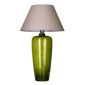 Lampa stołowa Bilbao - kolor beżowy, Szary, Zielony - L019811206