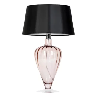 Lampa stołowa Bristol - kolor miedź, transparentny, Czarny - L046411502