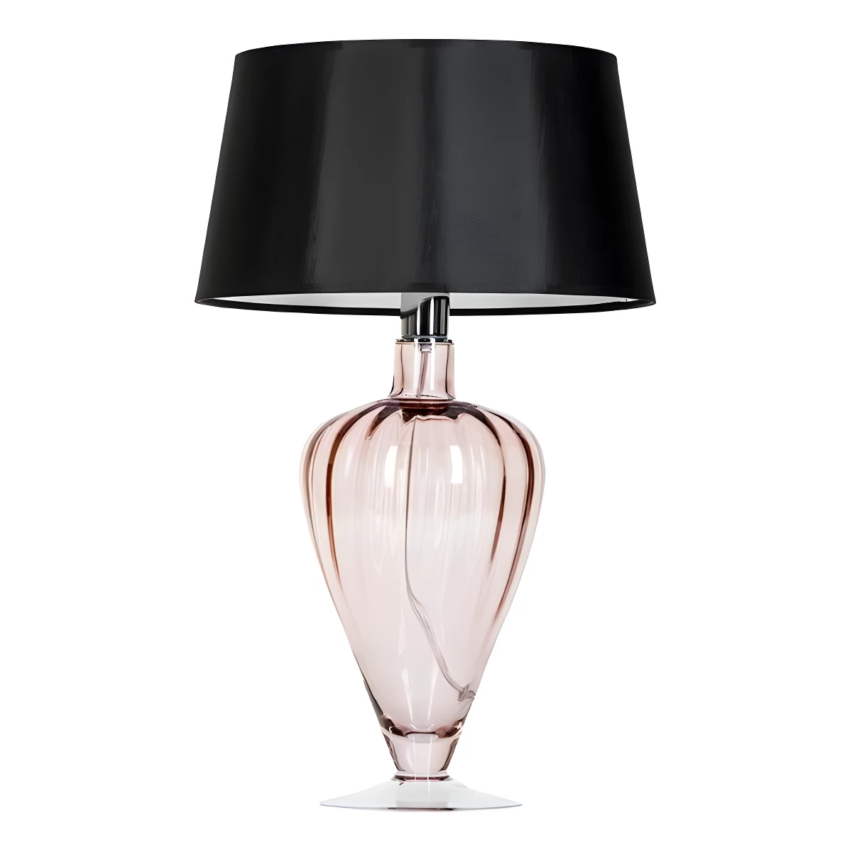 Lampa stołowa Bristol - kolor miedź, transparentny, Czarny - L046411502