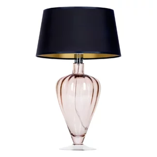 Lampa stołowa Bristol - kolor miedź, transparentny, złoty, Czarny - L046411514
