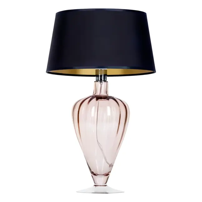Lampa stołowa Bristol - kolor miedź, transparentny, złoty, Czarny - L046411514