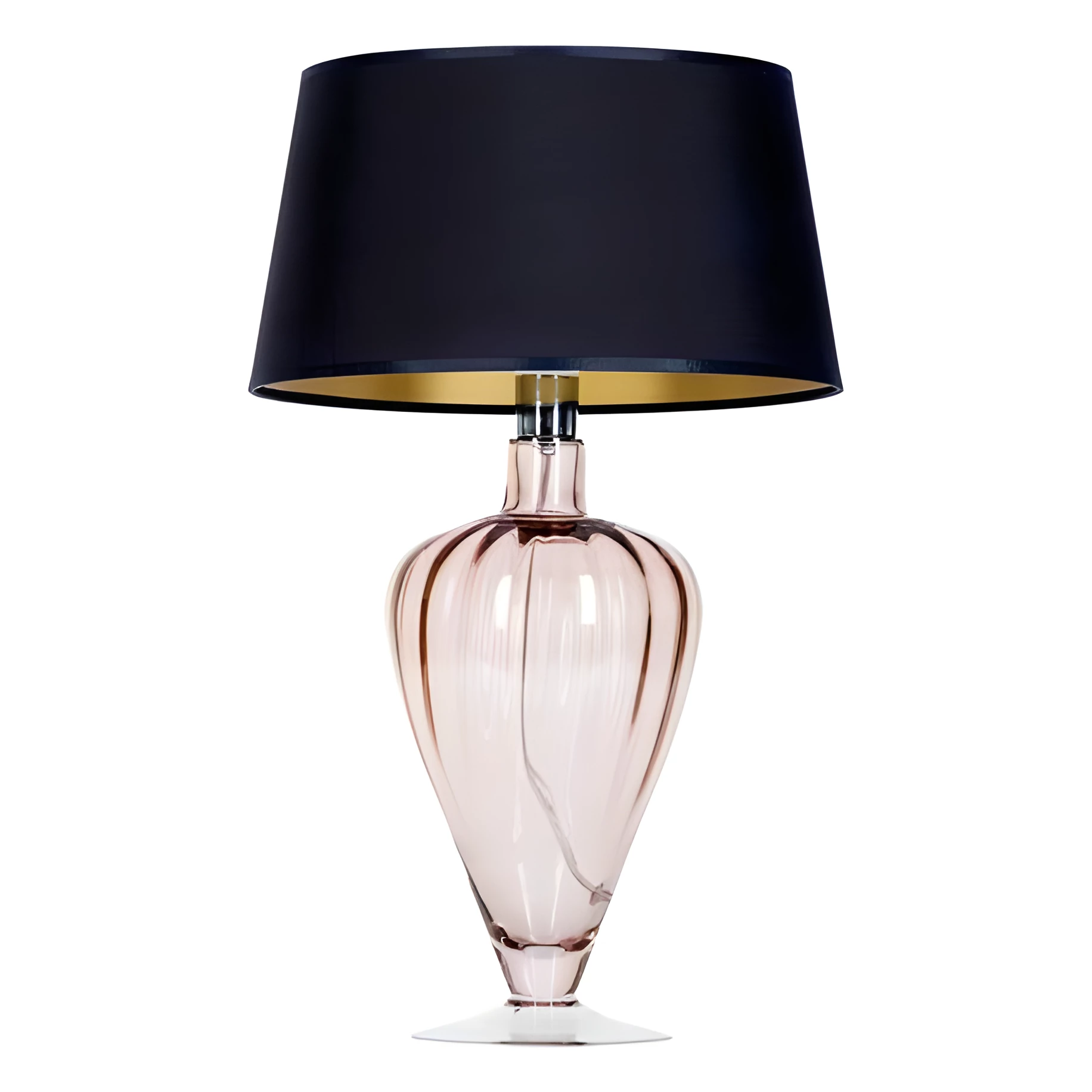 Lampa stołowa Bristol - kolor miedź, transparentny, złoty, Czarny - L046411514