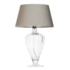 Lampa stołowa Bristol  - kolor szaro-beżowy, transparentny- L046051223