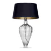 Lampa stołowa Bristol  - kolor transparentny, złoty, Czarny, Szary - L046311514