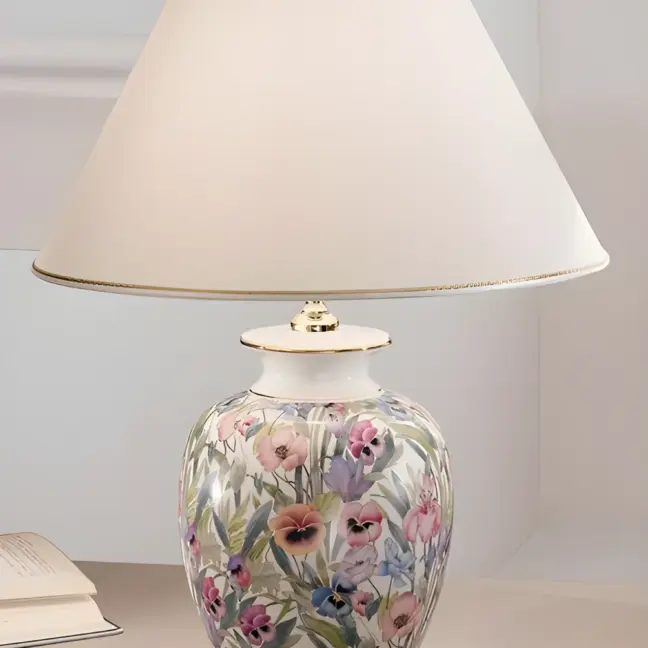 Lampa stołowa GIARDINO - kolor beżowy - 0014.74