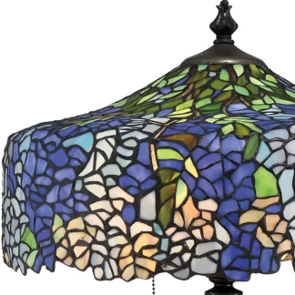 Lampa stołowa Cobalt - kolor brązowy, Fioletowy, Niebieski - QZ/COBALT/TL