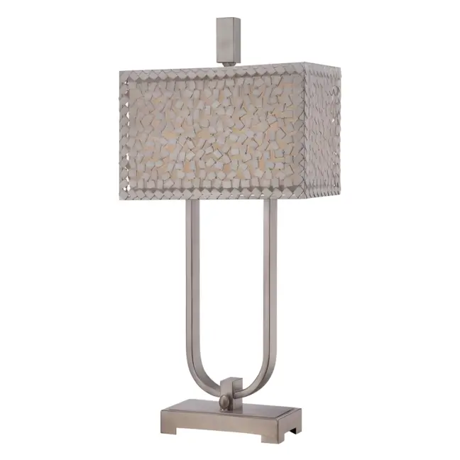 Lampa stołowa Confetti - kolor srebrny - QZ/CONFETTI/TL