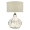 Lampa stołowa Esarosa na kominek w salonie