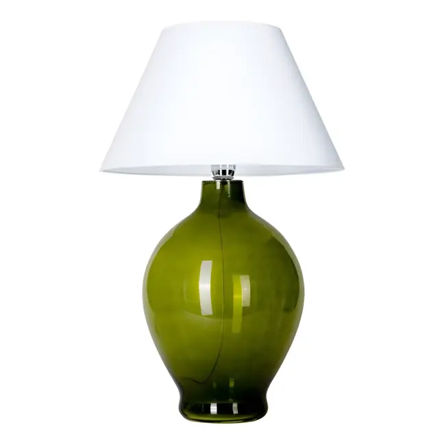 Lampa stołowa Genova - kolor biały, Zielony - L011011215
