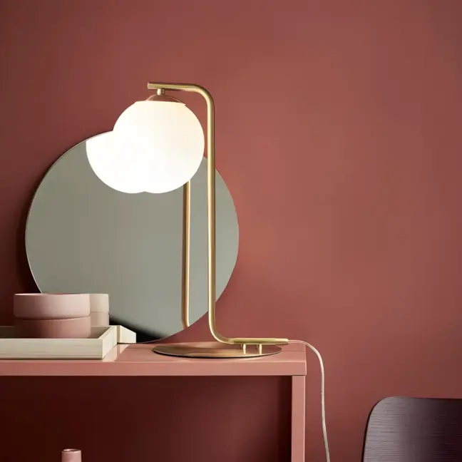 Lampa stołowa Grant - kolor złoty - 46635025