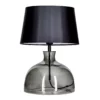 Lampa stołowa Haga  - kolor biały, transparentny, Czarny, Szary - L212171249