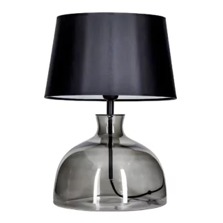 Lampa stołowa Haga  - kolor biały, transparentny, Czarny, Szary - L212171249