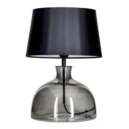Lampa stołowa Haga  - kolor biały, transparentny, Czarny, Szary - L212171249