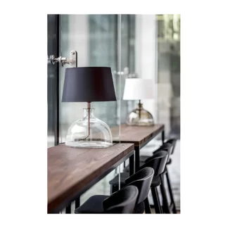 Lampa stołowa Haga  - kolor miedź, transparentny, Czarny - L212180260