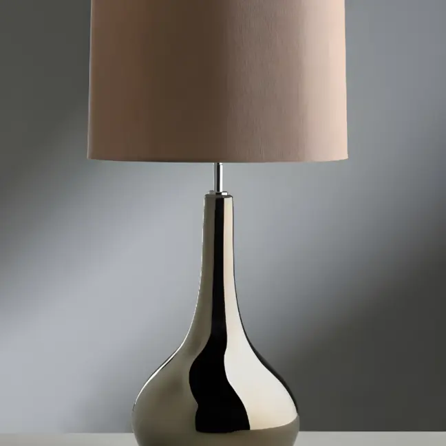 Lampa stołowa Job - kolor brązowy, srebrny - JOB/TL