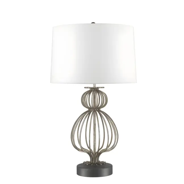 Lampa stołowa Lafitte - kolor biały, srebrny - GN/LAFITTE/TL SV