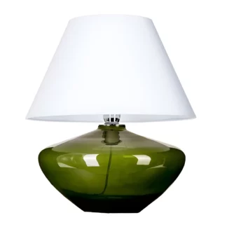 Lampa stołowa Mardid - kolor biały, Zielony - L008811215