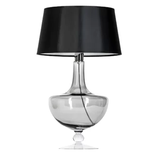 Lampa stołowa Oxford - kolor biały, transparentny, Czarny, Szary - L048311502